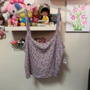 NWT Free People Intimately Free Floral Tank Top Sz XL